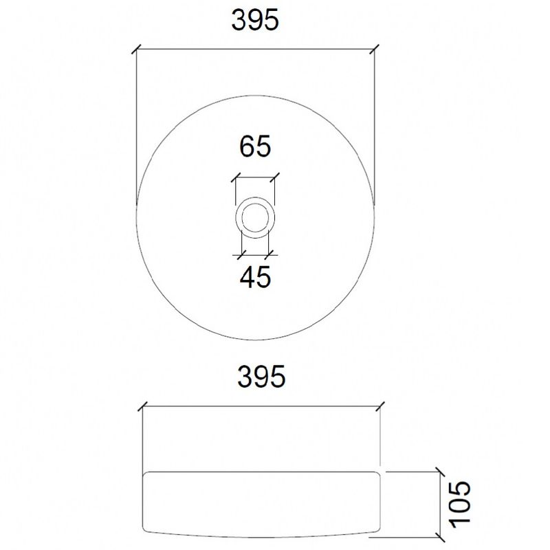 Раковина накладная Abber Glas AK2301OR 39,5x39,5x10,5 (красный)