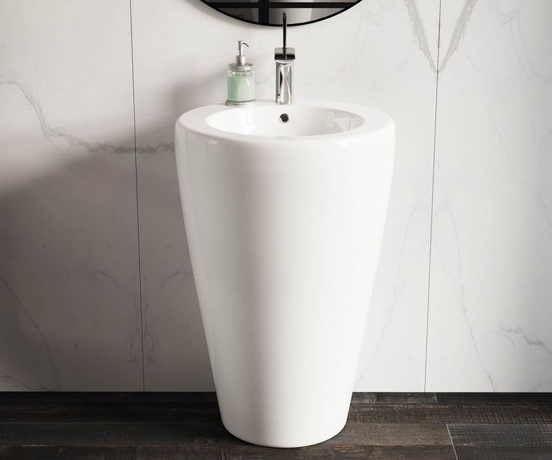 Раковина напольная Ceramica Nova Element CN1807 55x51.5 (белый), моноблок