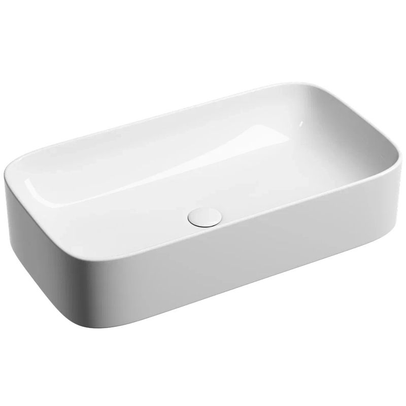 Раковина накладная Ceramicanova Element CN6054 70.5x38x15 (белый), без донного клапана