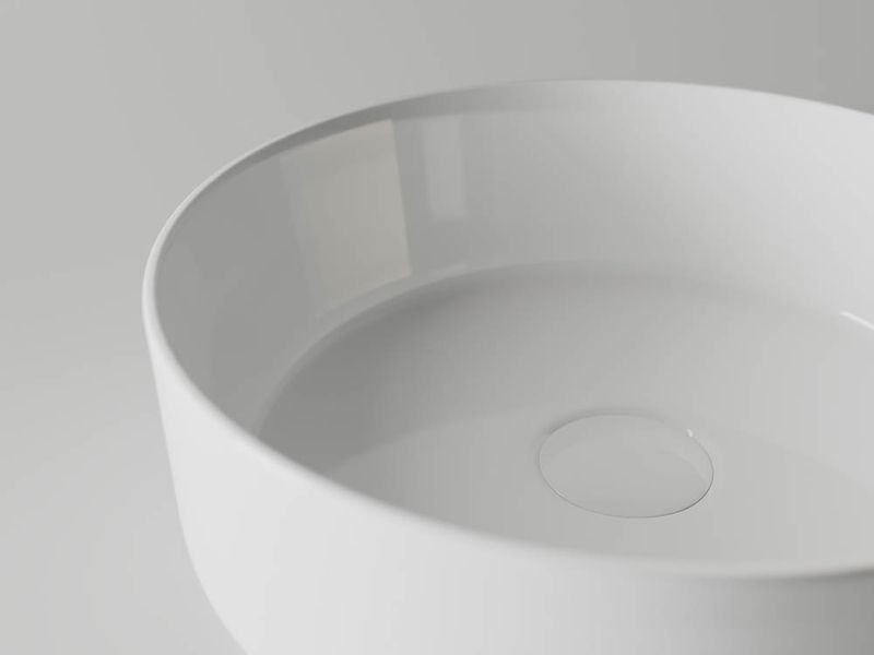 Раковина накладная Ceramica Nova Element CN5001 36x36 (белый), без донного клапана
