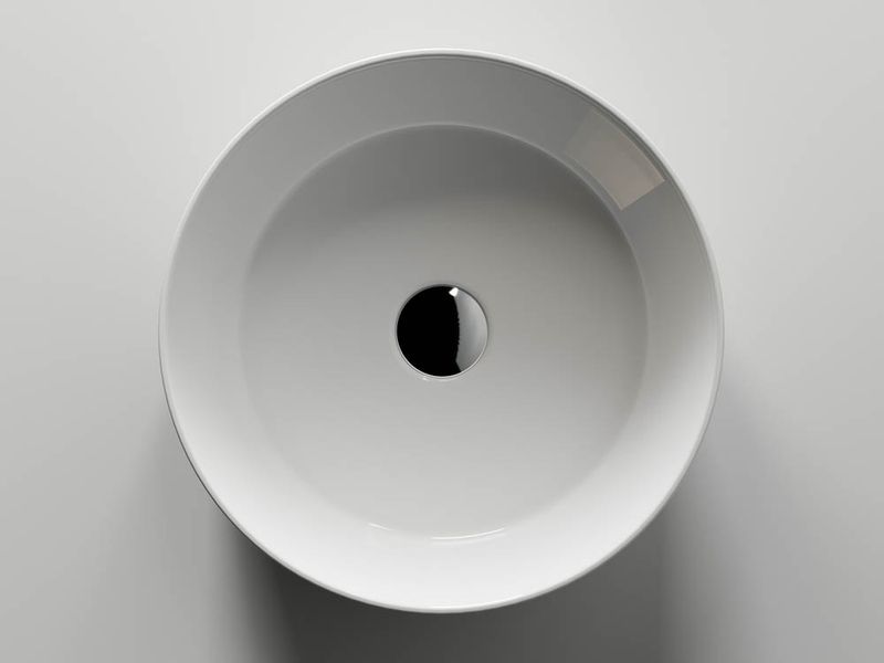 Раковина накладная Ceramica Nova Element CN5001 36x36 (белый), без донного клапана