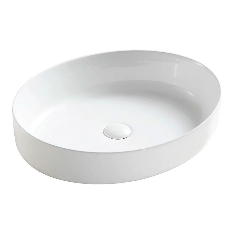 Раковина накладная Ceramica Nova Element CN5002 55x40 (белый), без донного клапана