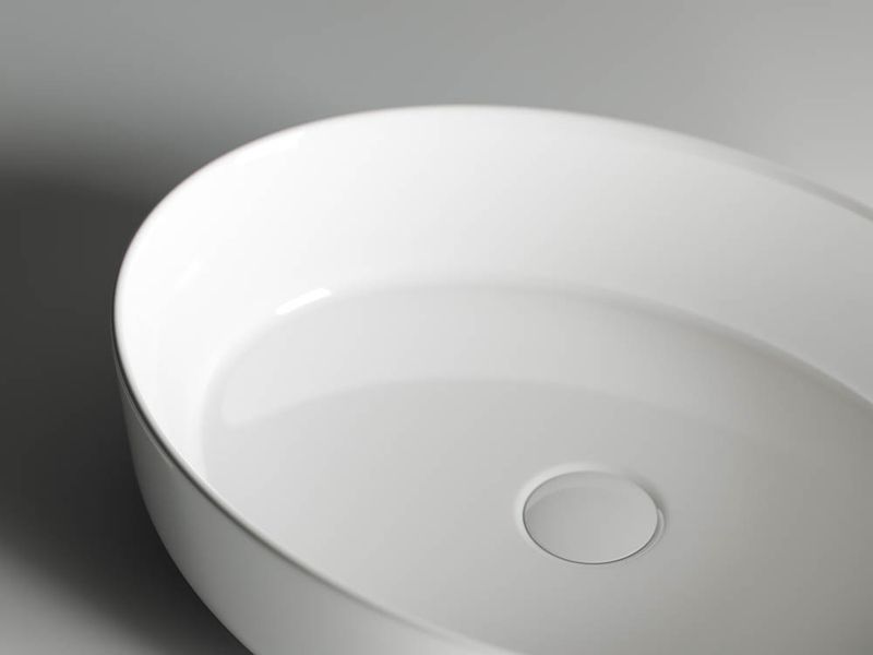 Раковина накладная Ceramica Nova Element CN5002 55x40 (белый), без донного клапана