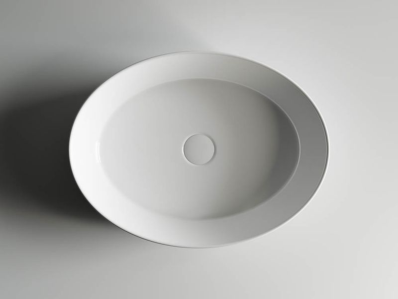 Раковина накладная Ceramica Nova Element CN5002 55x40 (белый), без донного клапана