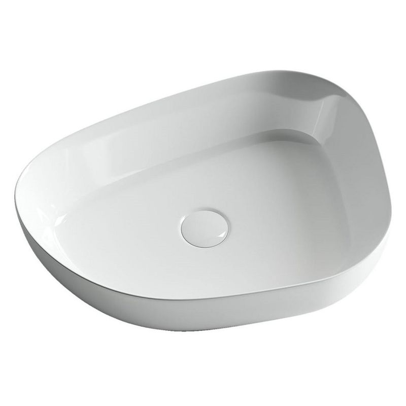 Раковина накладная Ceramica Nova Element CN5003 55x40 (белый), без донного клапана
