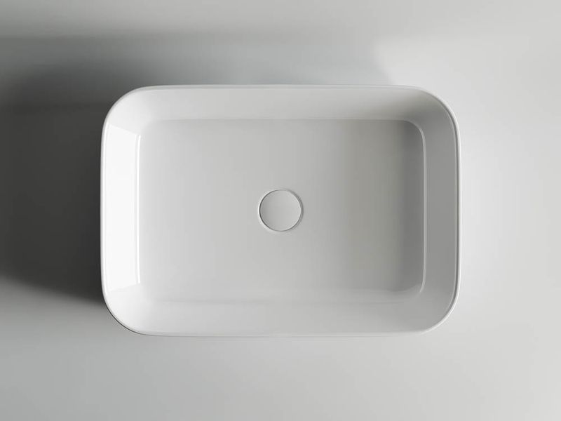 Раковина накладная Ceramica Nova Element CN5004 60x42 (белый), без донного клапана