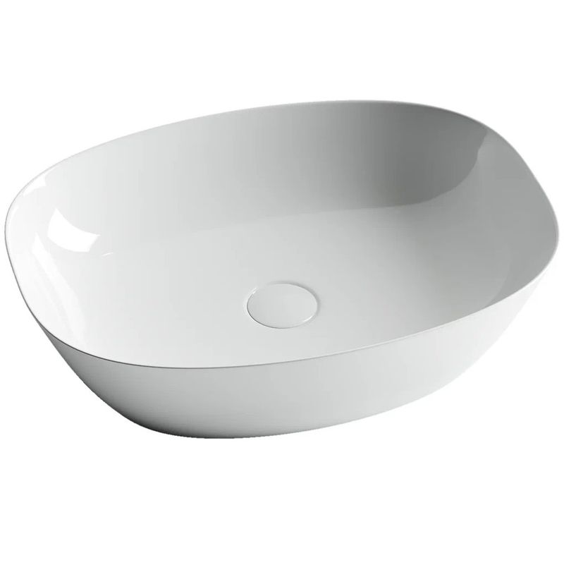 Раковина накладная Ceramica Nova Element CN5005 50x38 (белый), без донного клапана