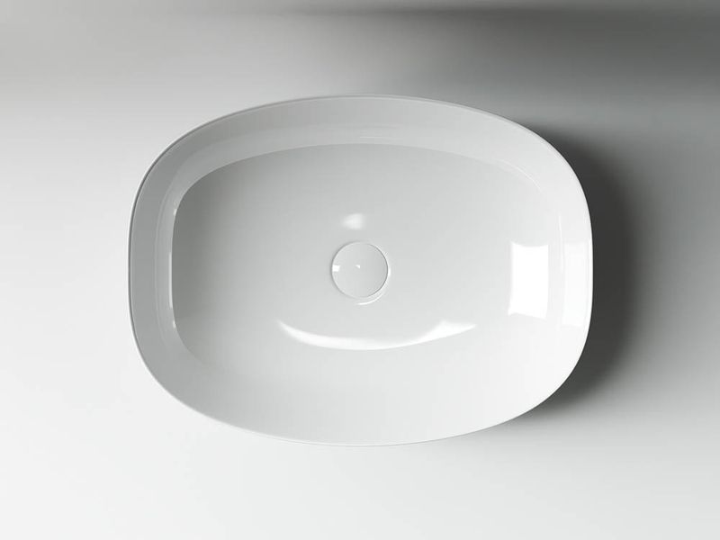 Раковина накладная Ceramica Nova Element CN5005 50x38 (белый), без донного клапана