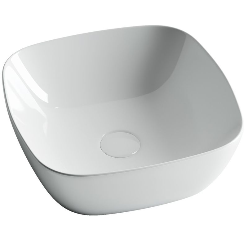 Раковина накладная Ceramica Nova Element CN5006 40x40 (белый), без донного клапана