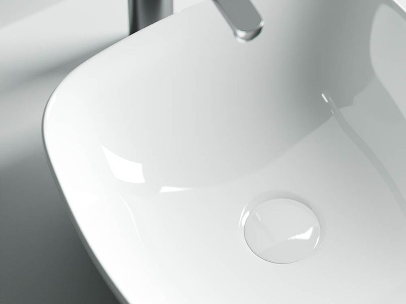 Раковина накладная Ceramica Nova Element CN5006 40x40 (белый), без донного клапана