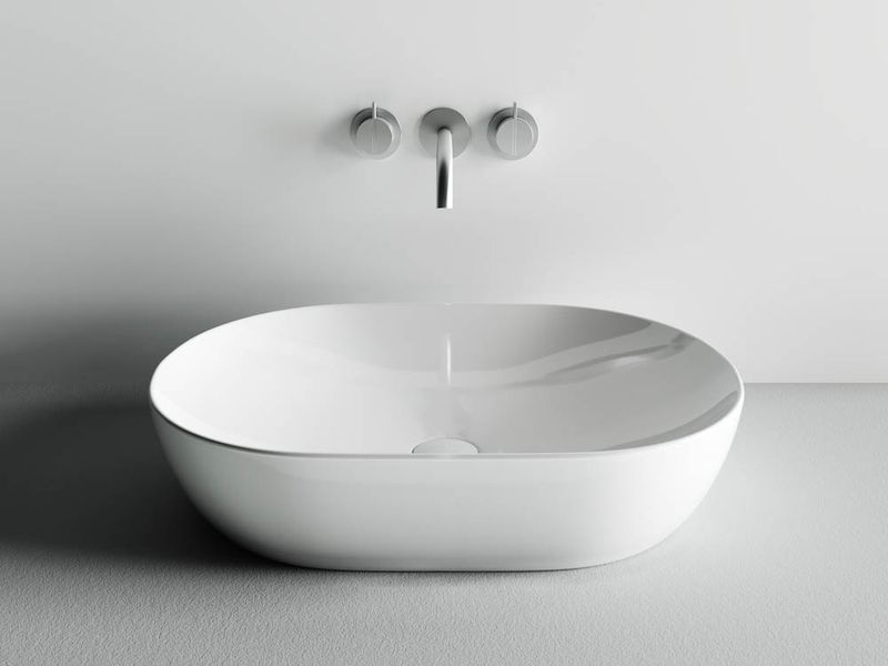 Раковина накладная Ceramica Nova Element CN5009 60x41.5 (белый), без донного клапана