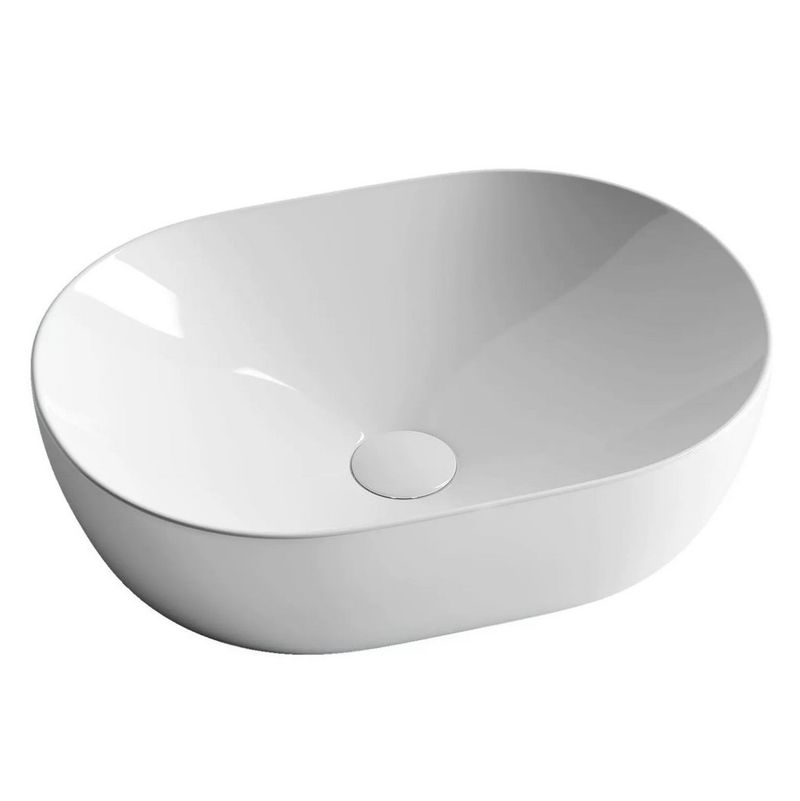 Раковина накладная Ceramica Nova Element CN5010 48x35 (белый), без донного клапана