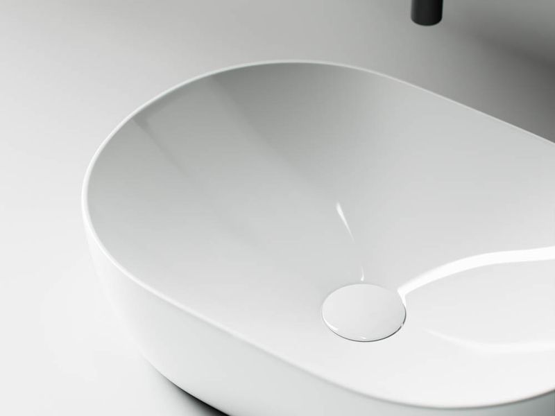 Раковина накладная Ceramica Nova Element CN5010 48x35 (белый), без донного клапана