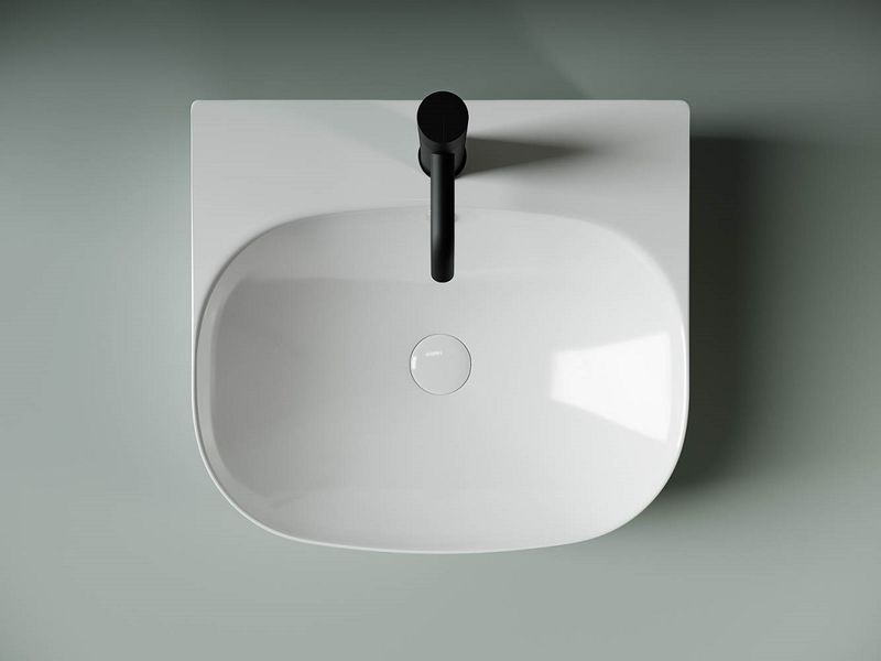 Раковина накладная Ceramica Nova Element CN5011 49x44.5 (белый), без донного клапана