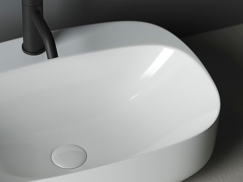 Раковина накладная Ceramica Nova Element CN5012 59.5x42 (белый), без донного клапана