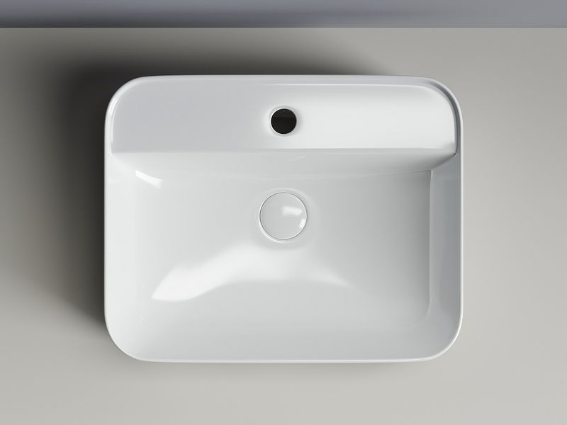 Раковина накладная Ceramica Nova Element CN5015 50x40 (белый), без донного клапана