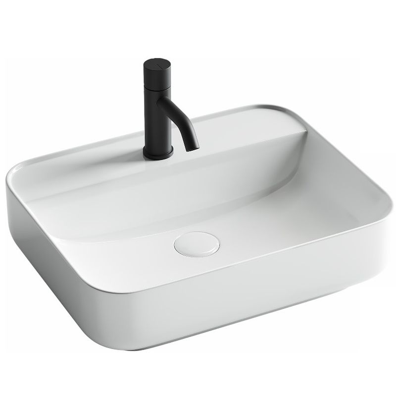 Раковина накладная Ceramica Nova Element CN5015 50x40 (белый), без донного клапана