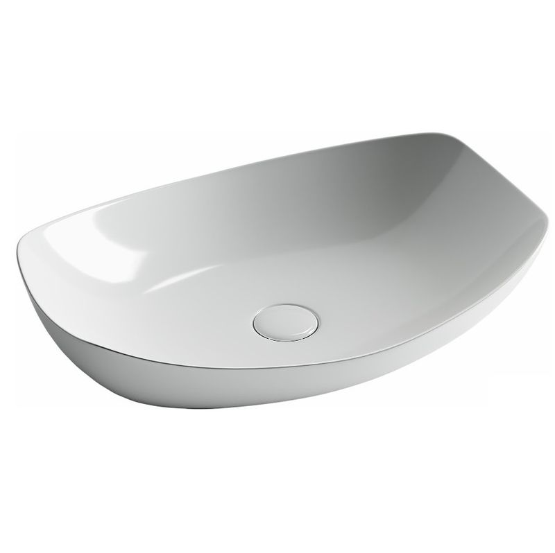 Раковина накладная Ceramica Nova Element CN5016 56x40 (белый), без донного клапана