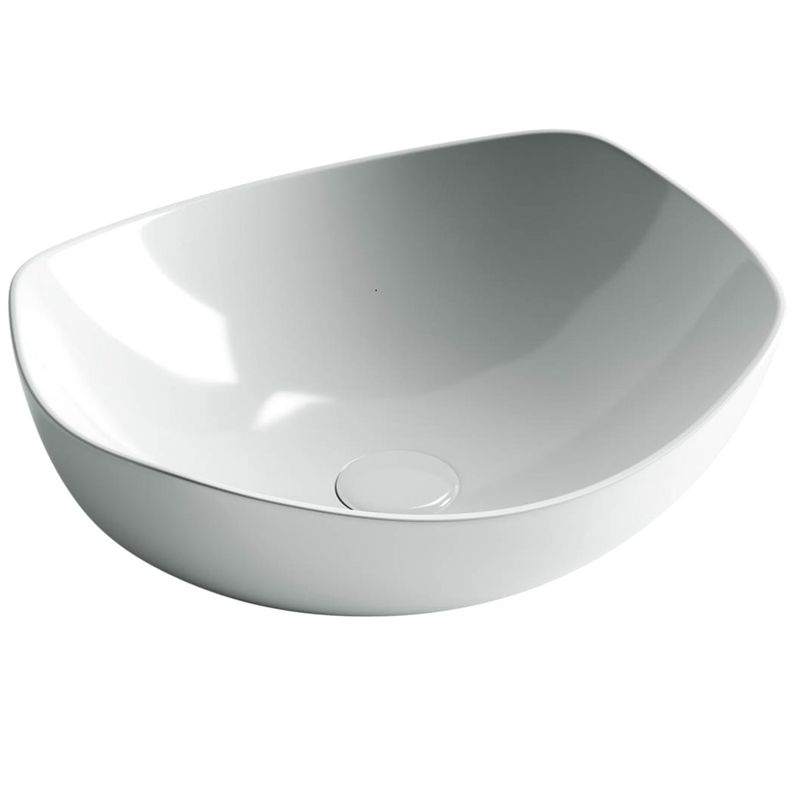 Раковина накладная Ceramica Nova Element CN5017 42x38.5 (белый), без донного клапана