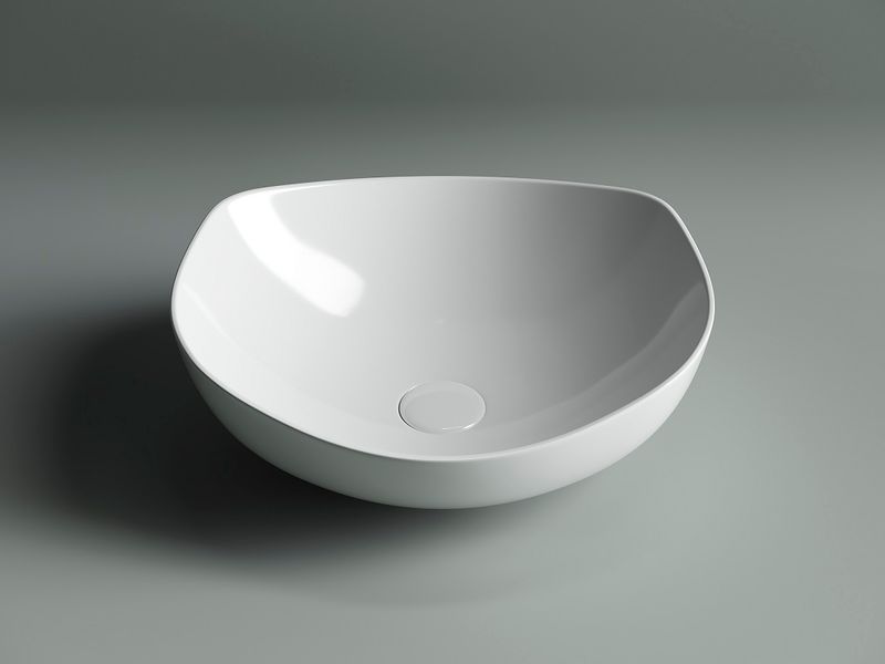 Раковина накладная Ceramica Nova Element CN5017 42x38.5 (белый), без донного клапана