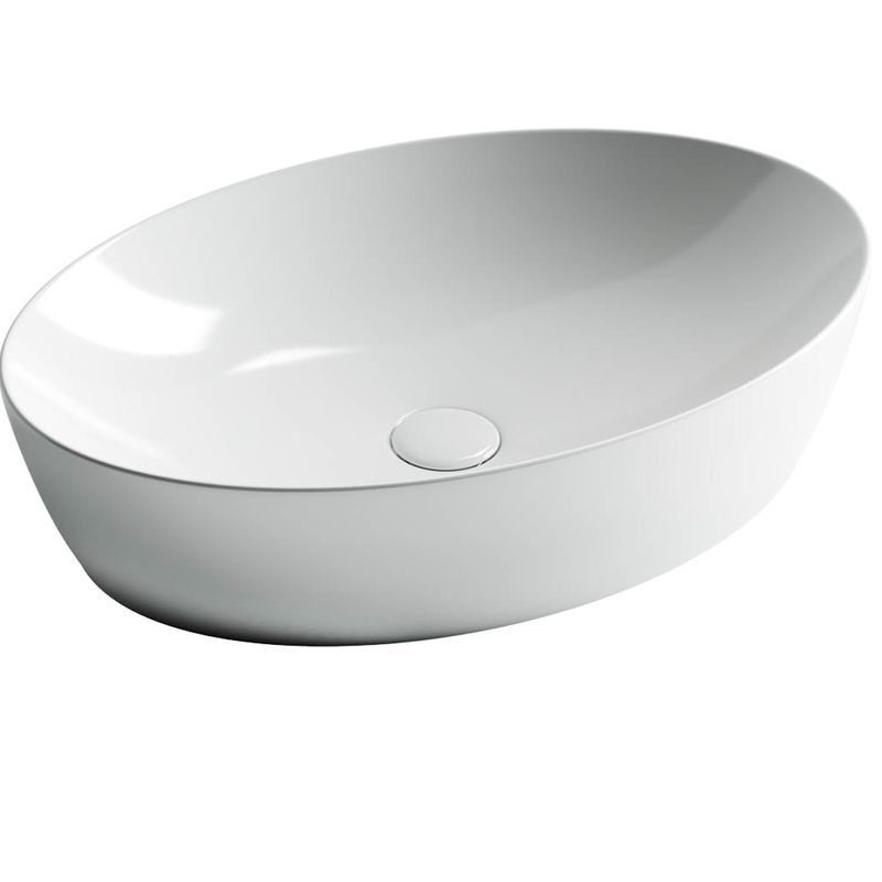 Раковина накладная Ceramica Nova Element CN5018 61x41 (белый), без донного клапана