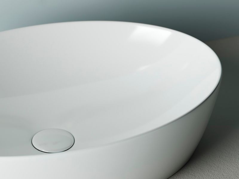 Раковина накладная Ceramica Nova Element CN5018 61x41 (белый), без донного клапана