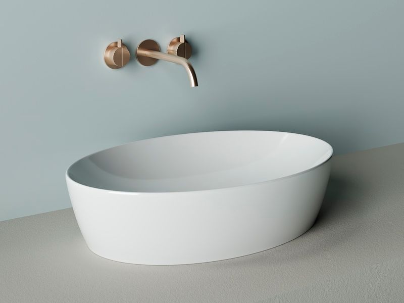 Раковина накладная Ceramica Nova Element CN5018 61x41 (белый), без донного клапана