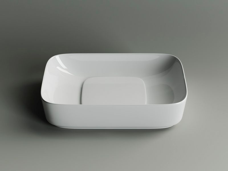 Раковина накладная Ceramica Nova Element CN5021 60x37.5 (белый), без донного клапана