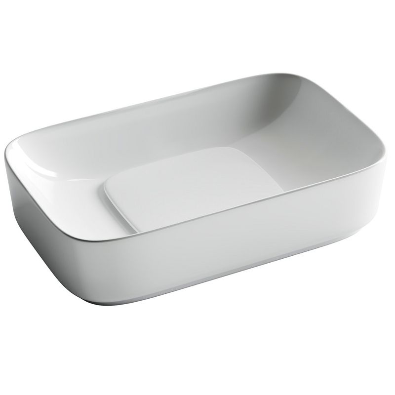Раковина накладная Ceramica Nova Element CN5021 60x37.5 (белый), без донного клапана