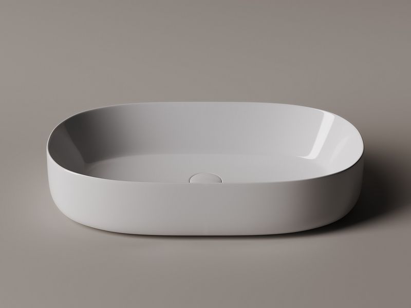 Раковина накладная Ceramica Nova Element CN5022 67.5x35 (белый), без донного клапана