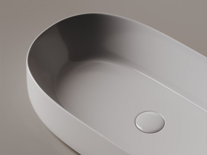 Раковина накладная Ceramica Nova Element CN5022 67.5x35 (белый), без донного клапана