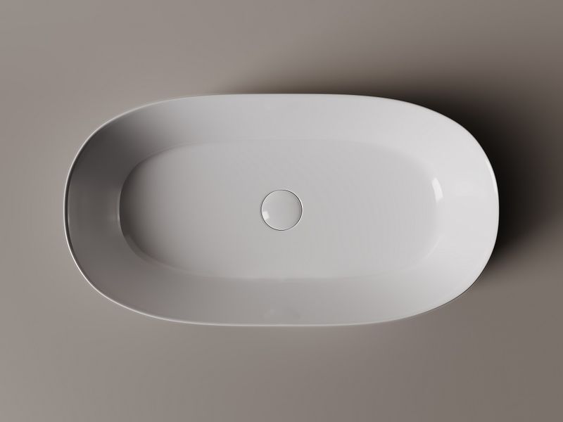 Раковина накладная Ceramica Nova Element CN5022 67.5x35 (белый), без донного клапана