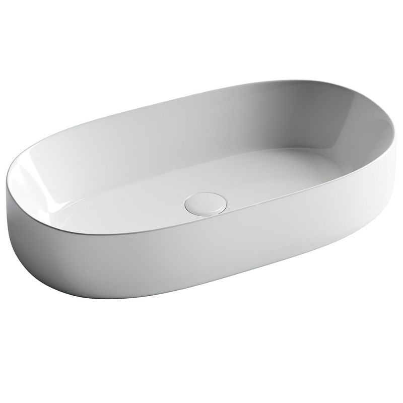 Раковина накладная Ceramica Nova Element CN5022 67.5x35 (белый), без донного клапана