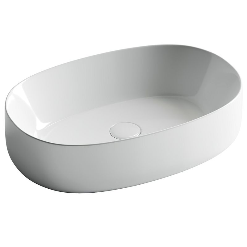 Раковина накладная Ceramica Nova Element CN5023 54x35 (белый), без донного клапана