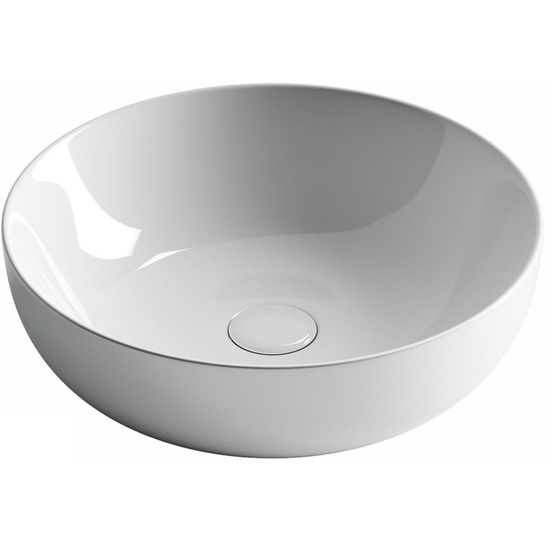 Раковина накладная Ceramica Nova Element CN5024 42x42 (белый), без донного клапана