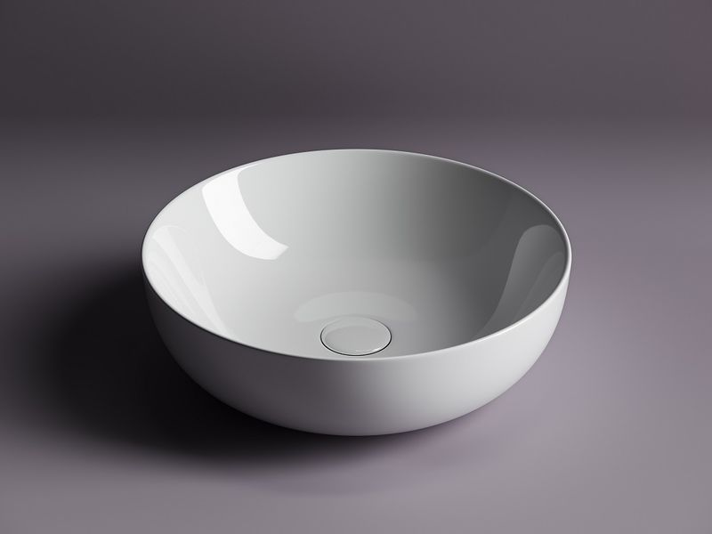 Раковина накладная Ceramica Nova Element CN5024 42x42 (белый), без донного клапана