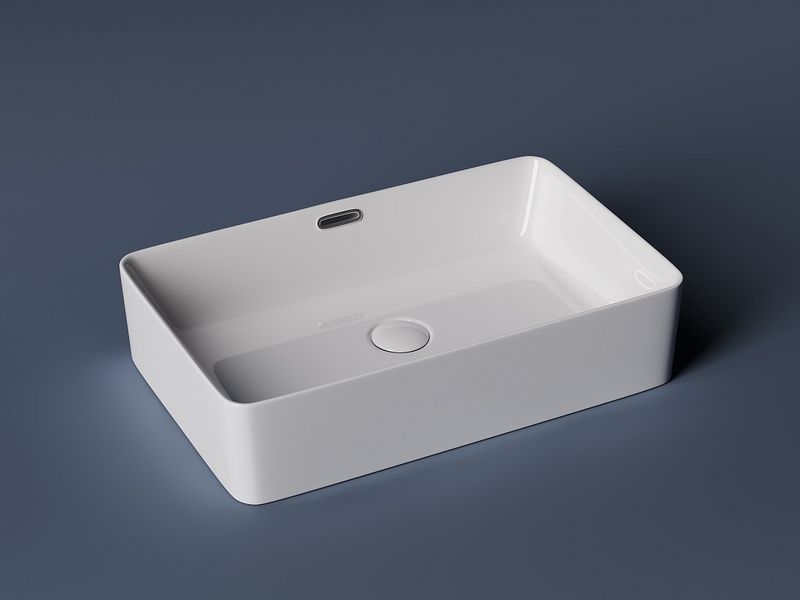 Раковина накладная Ceramica Nova Element CN5025 60x38 (белый), без донного клапана