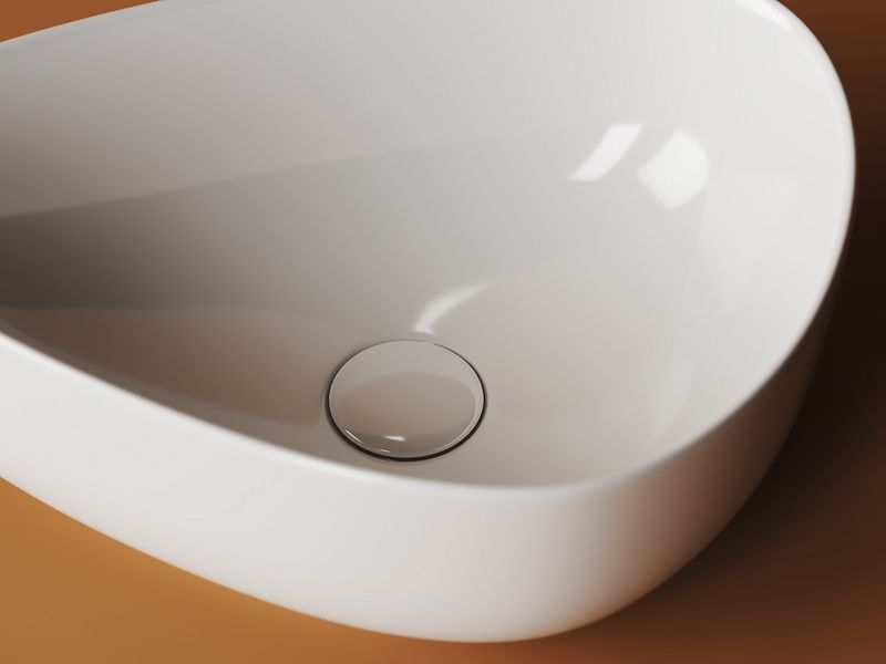 Раковина накладная Ceramica Nova Element CN5026 45.5x32 (белый), без донного клапана