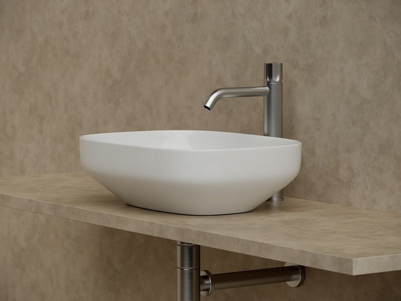 Раковина накладная Ceramica Nova Element CN5031 50x38 (белый), без донного клапана
