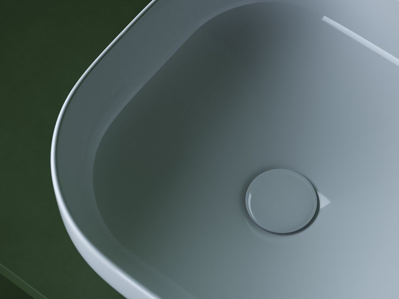 Раковина накладная Ceramica Nova Element CN5032 38x38 (белый), без донного клапана