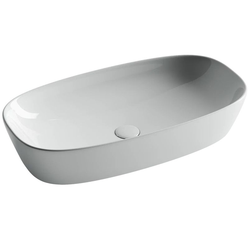 Раковина накладная Ceramica Nova Element CN5040 70x37.5 (белый), без донного клапана