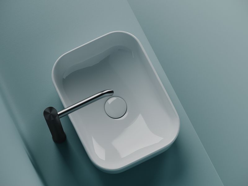 Раковина накладная Ceramica Nova Element CN5042 40x30.5 (белый), без донного клапана