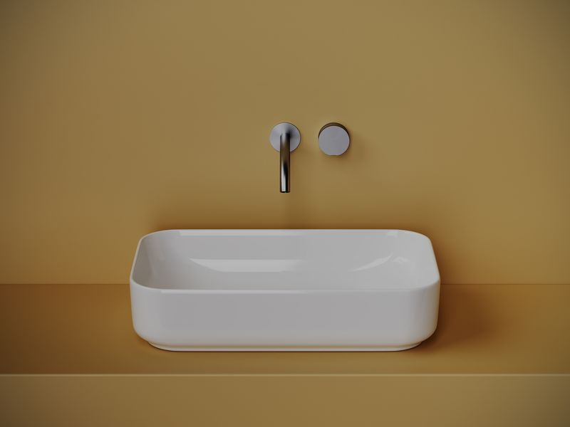 Раковина накладная Ceramica Nova Element CN5044 60.5x37.5 (белый), без донного клапана