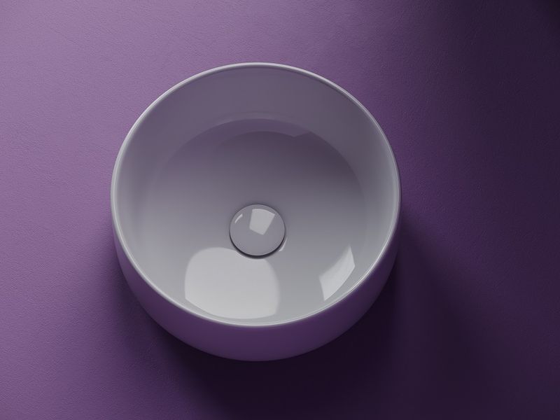 Раковина накладная Ceramicanova Element CN5047 35 см. (белый), без донного клапана