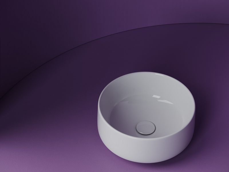 Раковина накладная Ceramicanova Element CN5047 35 см. (белый), без донного клапана