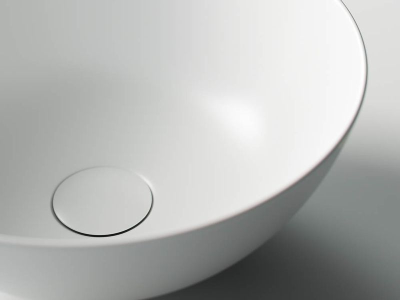 Раковина накладная Ceramica Nova Element CN6003 35.8x35.8 (белый матовый), без донного клапана