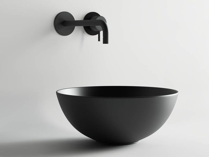 Раковина накладная Ceramica Nova Element CN6004 35.8x35.8 (черный матовый), без донного клапана