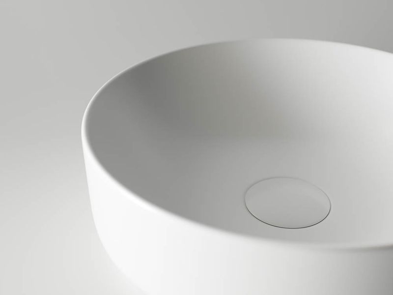 Раковина накладная Ceramica Nova Element CN6006 35.5x35.5 (белый матовый), без донного клапана