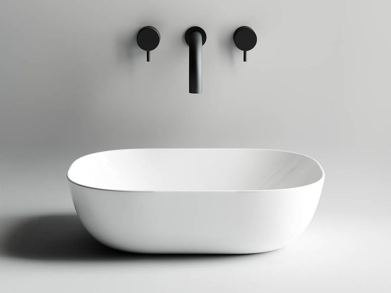 Раковина накладная Ceramica Nova Element CN6009 45.5x32.5 (белый глянцевый), без донного клапана