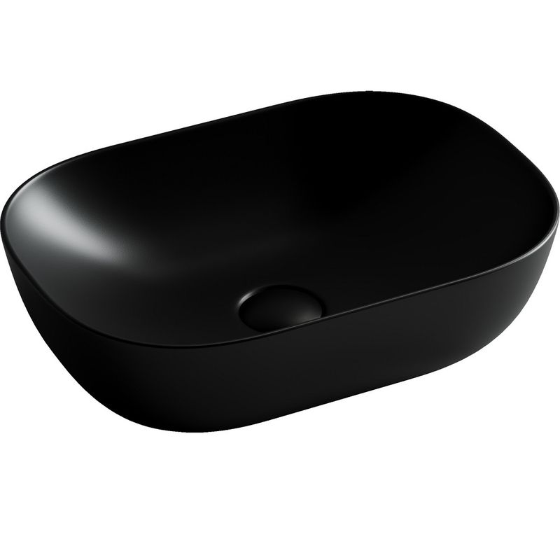 Раковина накладная Ceramica Nova Element CN6009MB 45.5x32.5 (черный матовый), без донного клапана